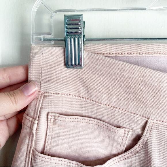 Soft Surroundings Pink Blush Pull On Raw Hem Jeggings Stretch Jeans Size Small S - Picture 3 of 16